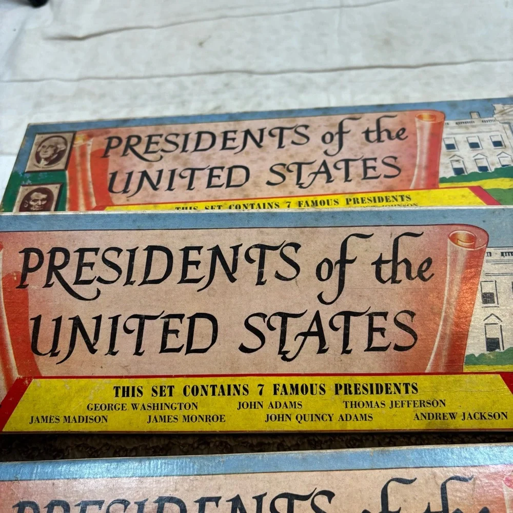 Vintage Louis Marx & Co Presidents of the US Series 1, 3, and 4_4